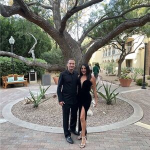 Elegant Black Velvet Evening Dress